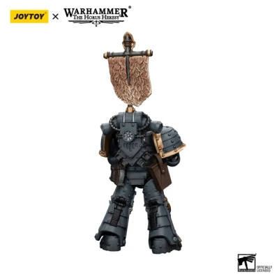 Tania figurka JOYTOY Space Wolves Grey Slayer Pack - Grey Slayer with Legion Vexilla